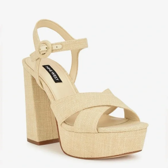Nine West Cream Platform Heels - Picture 2 of 5